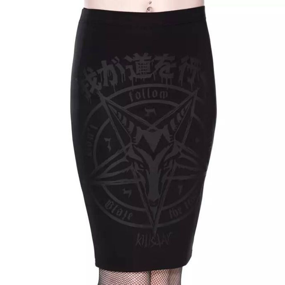 Killstar Blazing Brimstone Pencil Skirt
